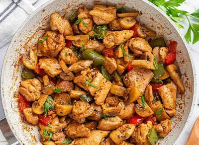 Chicken Black Pepper with Mushroom